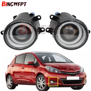 

2PCS LED Fog Light Angel Eye with lens For Toyota Yaris hatchback SCP9 NSP9 KSP9 NCP9 ZSP9 2006-2014 Fog Lamp Assembly