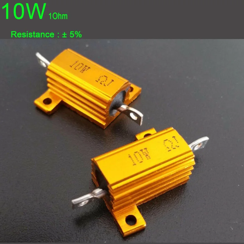 1ohm-10ohm 10W Мощный алюминиевый сплав резистор 4 ламповый усилитель испытательная нагрузка Комплект деталей