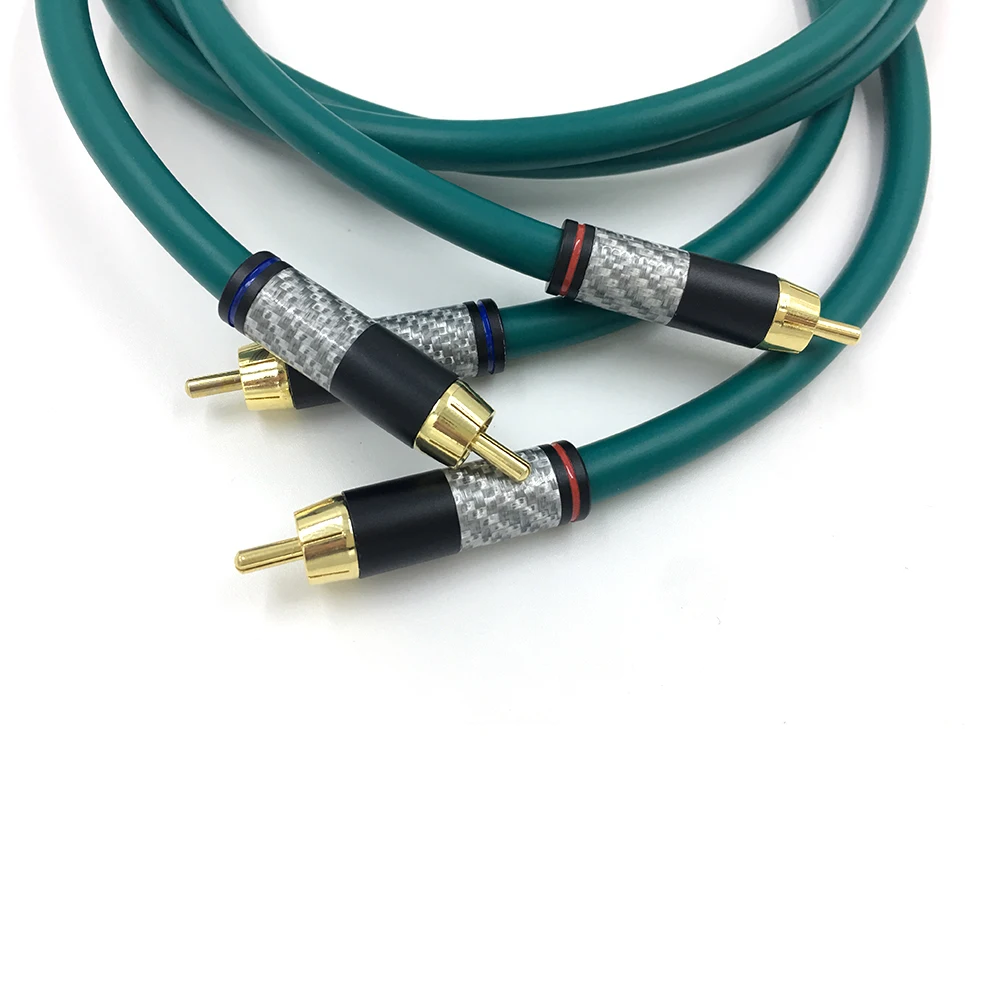 Пара Cardas rca Hifi посеребренный 2RCA кабель высокого качества 6N OFC HIFI RCA штекер аудио