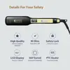 KIPOZI Professional Hair Straightener Titanium Flat Iron with Digital LCD Display Dual Voltage Instant Heating Curling Iron 4