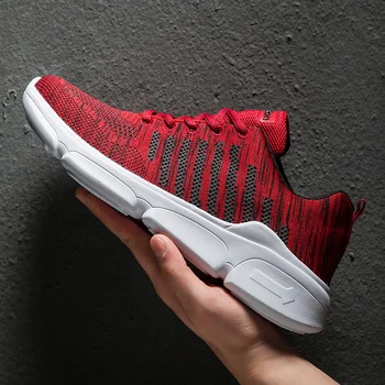 

Men Casual Shoes Spring Winter Mesh Breathable Lightweight Comfortable Shock Absorbing Soft Blue Outdoor Walking Male Shoes