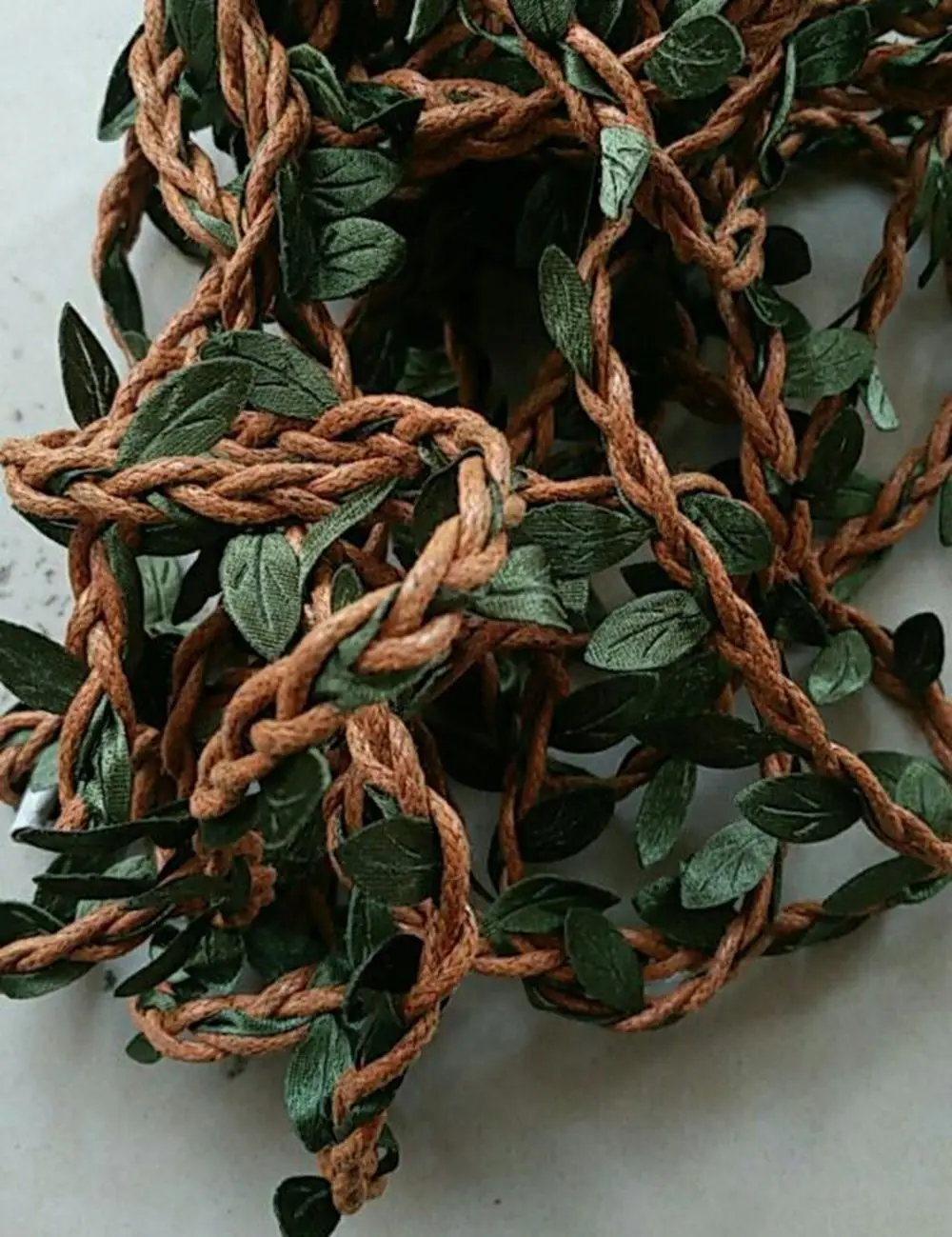 4 1pcs / 100cm silk vine artificial green leaf Christmas wedding decoration DIY garland gift scrapbook craft fake flower - Цвет: 4