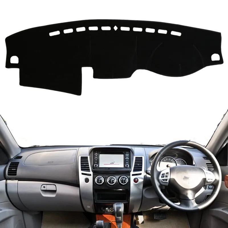 

For Mitsubishi Pajero Sport Montero 2008 2009 2010-2016 Dashmat Dashboard Cover Mat Pad Protect Sun Shade Carpet Accessories RHD