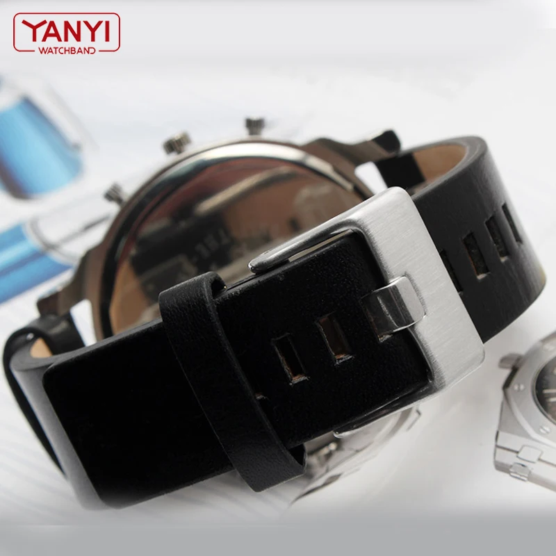Leather Watchband 22 24 26 28 30mm 32mm bracelet for diesel watch