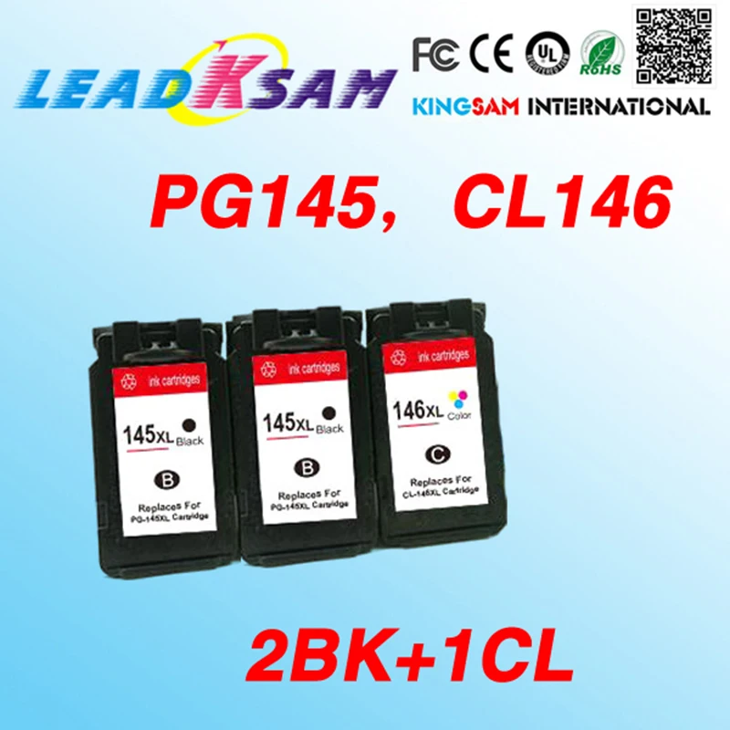 Cartuchos de tinta de COLOR 2BK + 1, compatibles con Canon PG145 CL146 PG  145 PIXMA MG2410 MG2510, impresora de CL 146|Cartuchos de tinta| -  AliExpress