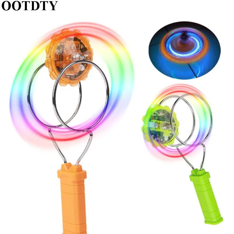 

Kids LED Light Magnetic Gyro Wheel Hand Spinner Magic Spinning Toy Children Gift