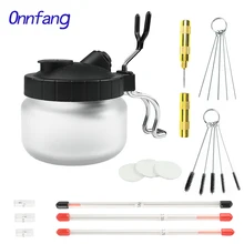 Набор кистей для чистки Аэрограф 0,2/0,3/0,5 мм, набор кистей с игольчатым соплом, набор кистей для нанесения краски, стеклянных банок, фильтров, ...(China)