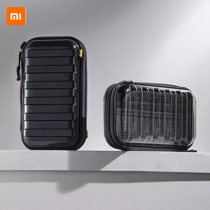

Xiaomi Youpin Hidden Shock-proof Storage Bag Multi-layer Storage Shock Absorption Fall Fashion Design Light Accompanying Black
