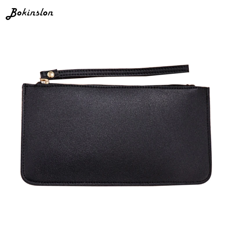 Bokinslon Contrast Soft Face Long Wallet Fashiona Women Large-Capacity Coin Purse Pouch | Багаж и сумки