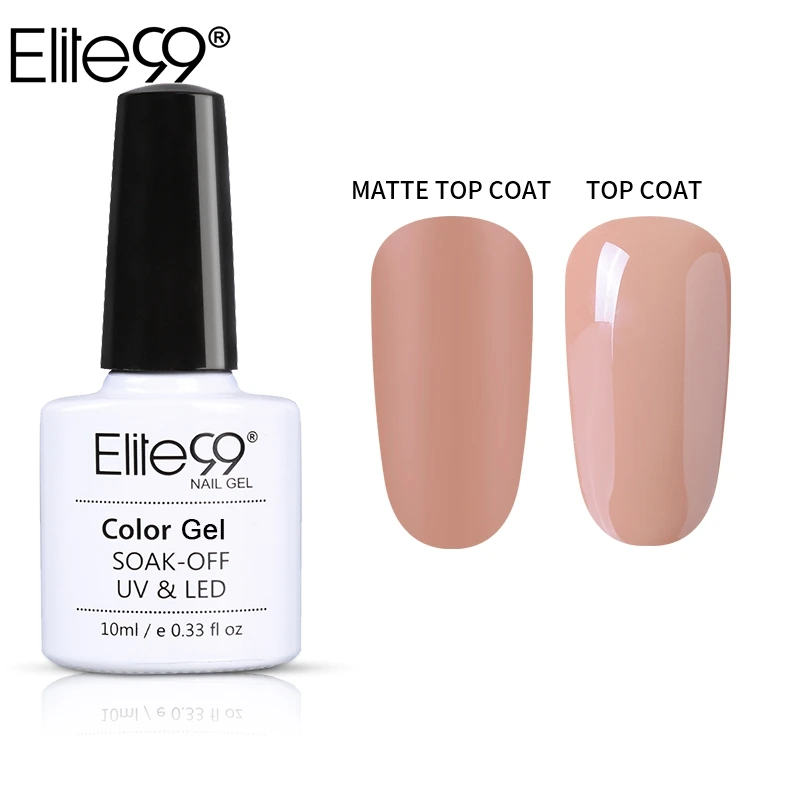 Elite99 10 мл матовый эффект УФ-гель для ногтей серия Nude Need Matte Top Coat отмачиваемый
