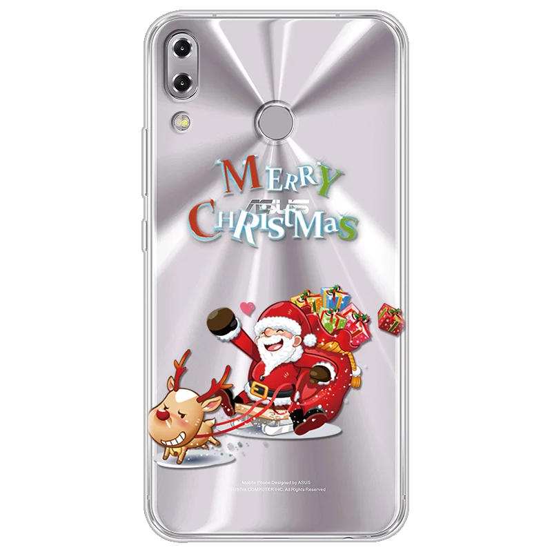 Чехол Happy new year для Asus Zenfone 3 4 5 Selfie Max Pro Plus(M1) Zoom Live L1 ZS630KL ZB555KL ZB501KL ZA550KL милый олень - Цвет: sd-xueqi