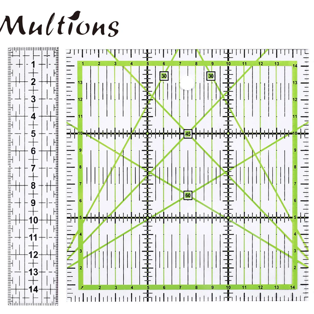 

D&D 15cm Quilting Patchwork Ruler Fabric Cloth Cutting Ruler Acrylic Sewing Rulers DIY Knitting Crafts Tailor Sewing Accessories