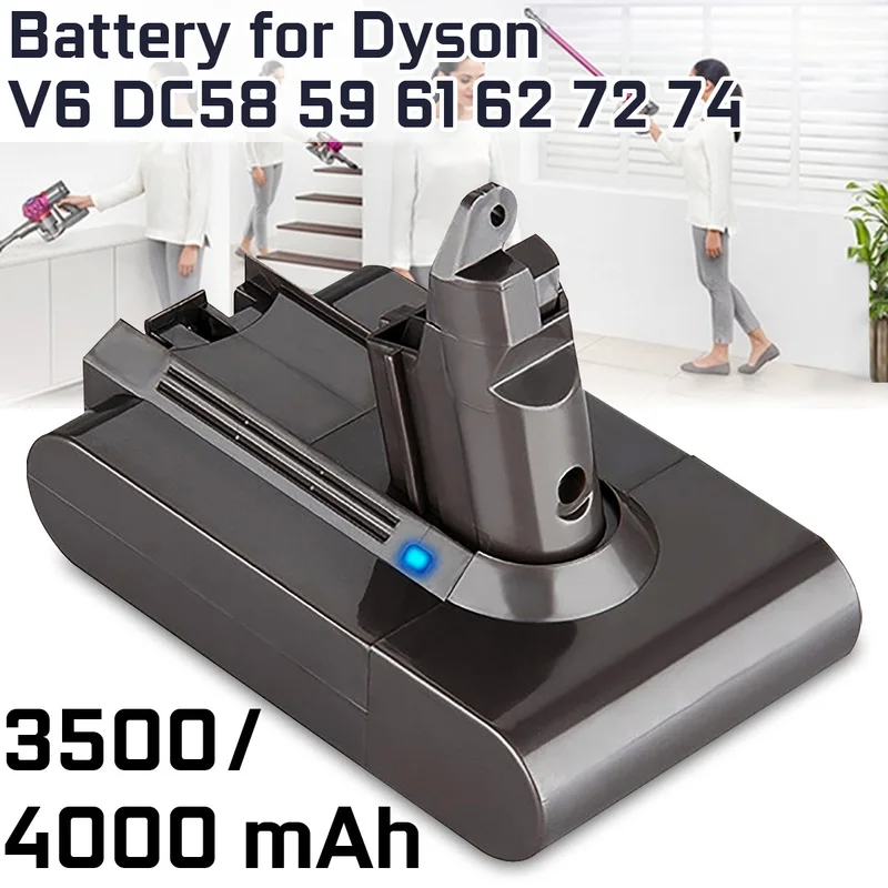 4000 мАч 3500 мАч литий-ионный пылесос батарея для Dyson батарея V6 DC58 59 61 62 72 74 пылесос сменная батарея