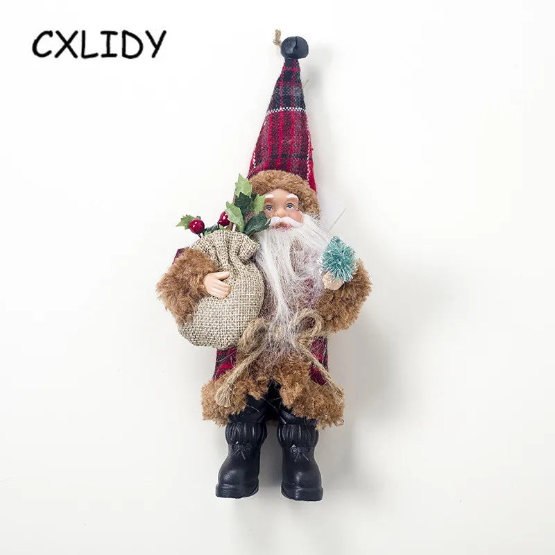Santa Claus Doll Mini Santa Claus Doll Creative Cloth Home Decoration Ornaments Christmas Party Supplies Christmas Gifts qq177 (10)