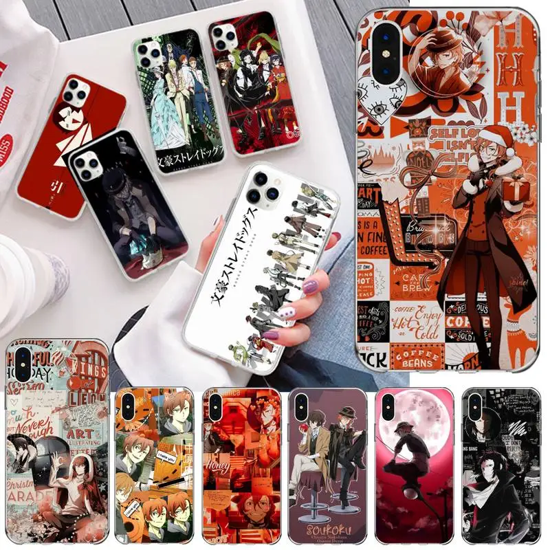 HOTCASHOP Bungou Stray Dogs Phone Case for iphone 12 pro max mini 11 XS MAX 8 7 6 6S Plus X 5S SE 2020 XR cover | Мобильные телефоны
