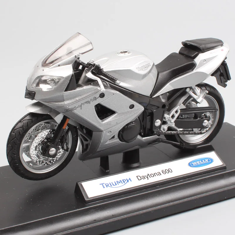 1:18 Масштаб Мини Welly Triumph Daytona 600 мото rcycle Diecasts& Toy Vehicles велосипед мото модель цикл игрушка миниатюрная для коллекции