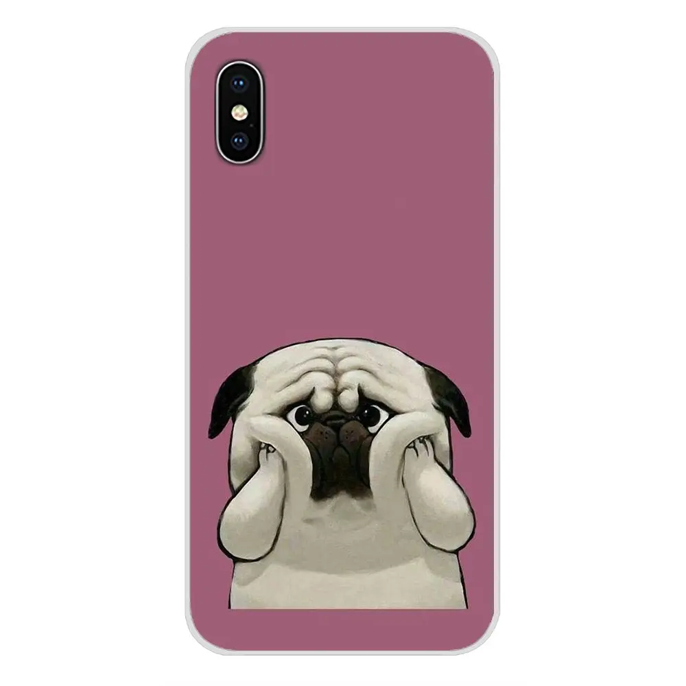 Аксессуары для собак мопс, чехлы для телефонов huawei mate Honor 5X6X7 7A 7C 8 9 10 8C 8X20 30 Lite Pro