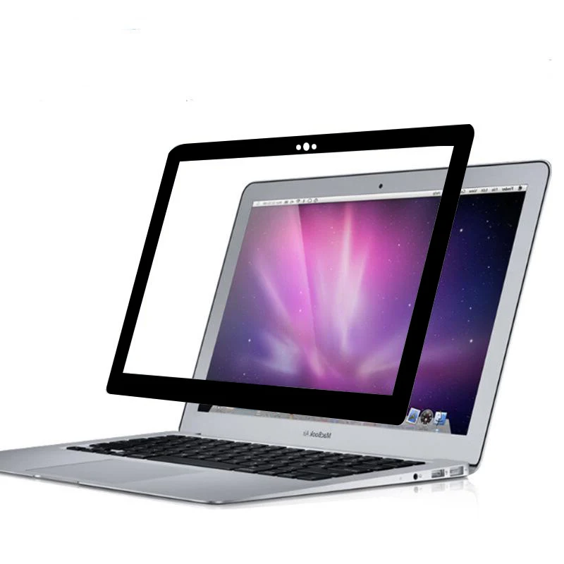 Screen Protector Cover With Black Frame For MacBook Pro 13 Air 13 Mac book 11 air 12 Retina 13 pro Air 2018 protection film (5)