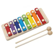 Красочные коробки велосипед бусины Октава стук пианино детские развивающие игрушки деревянный ручной стук ксилофон Дошкольное образование калькула