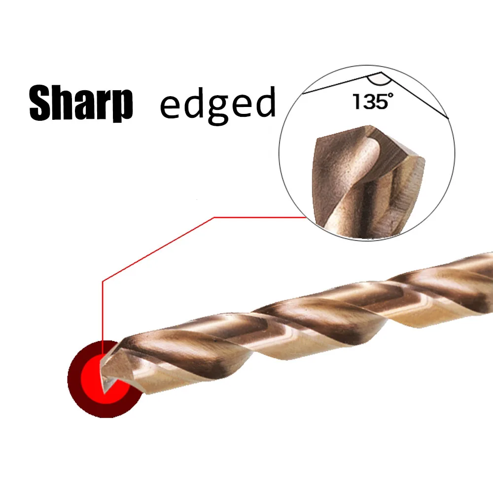 Drill bit 1PC HSS M42 cobalt twist 1mm-13mm for hardened steel cast iron stainless steel