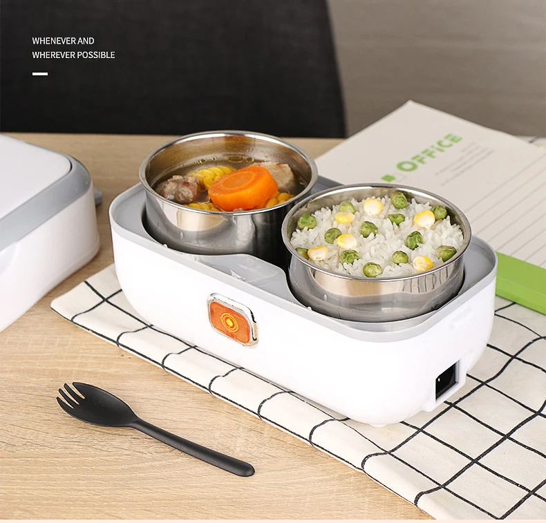 DMWD Электрический нагревательный Ланч-бокс мини суп тушеный горшок рисоварка керамический контейнер для еды Bento Ланчбокс каша подогреватель пищи