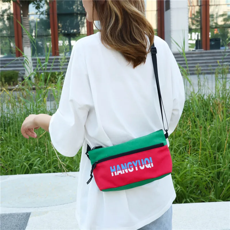 

Korean-style INS Super Fire Hip Hop Satchel Hong Wave Street Snap Disco Dancing Bag Harajuku Ulzzang Canvas Sports Bag