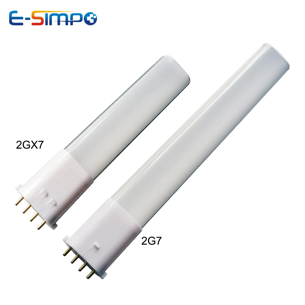 

5pcs 2G7 2GX7 plug and play led lamp 5W 6W 7W PL light CE RoHS 2G7 PLS led tube bulb 110V 220V replace CFL light FREE SHIPPING