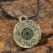  Russian Amulet Necklace The Properties Of Feng Shui Money Amulet Necklace Vintage Style Pendant Jewelry Fashion Amulet Necklace 