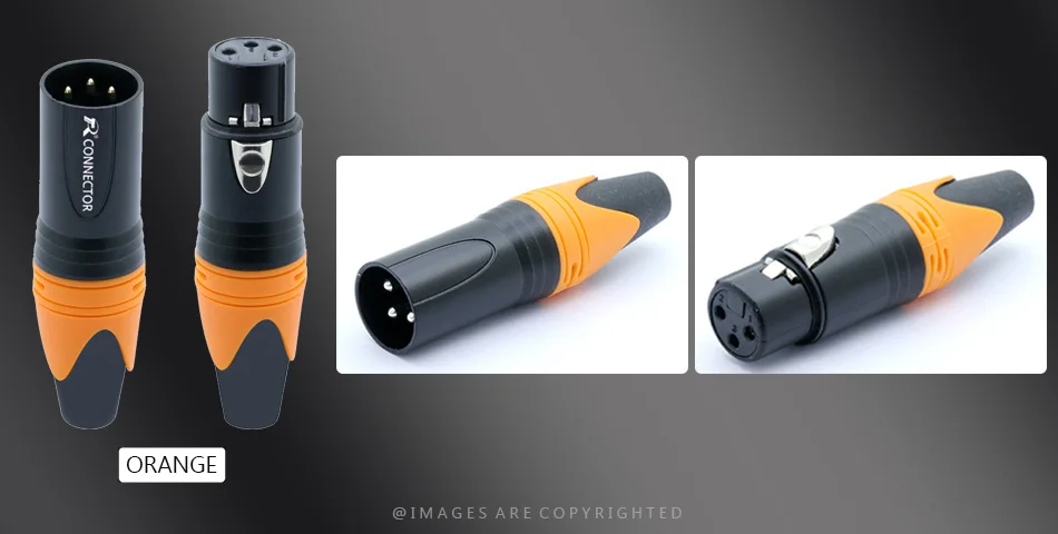 Conector de microfone 3pin xlr, conector macho