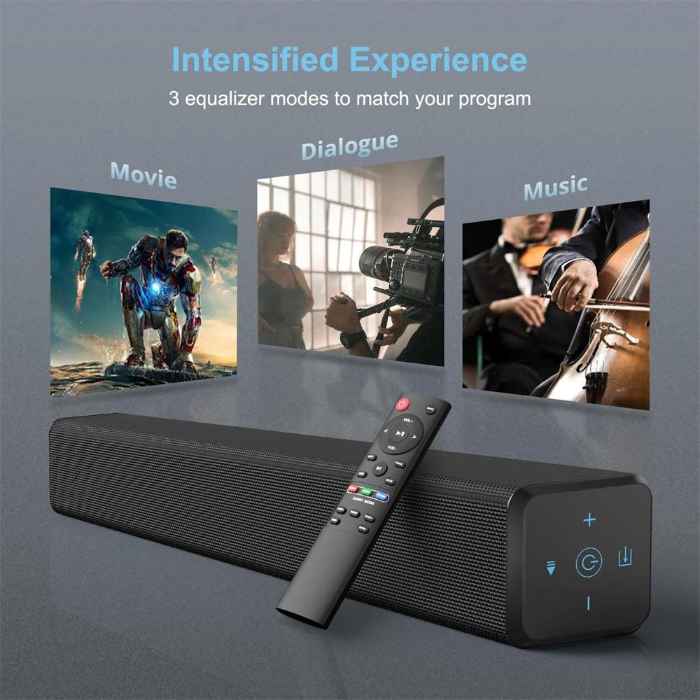 YOUXIU 100W TV Sound Bars 2.1 Channel Home Theater