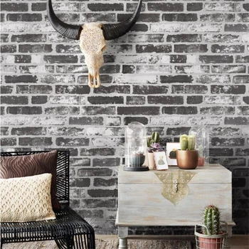 

new Retro nostalgia 3D three-dimensional imitation bricks wallpaper restaurant cafe bar net coffee red brick wallpaper