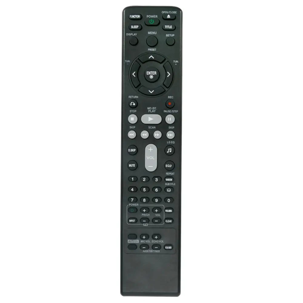 

New AKB70877933 Remote control for LG ADD Micro Audio System FB166 FBS166V MDD165K MDT355K MD2740DAB FB165DAB