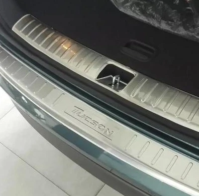 Защитная накладка для заднего бампера из нержавеющей стали Hyundai Tucson 2015-2018