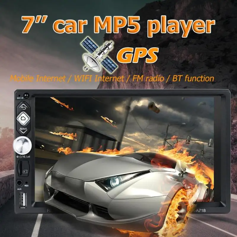 RK-A718 7 zoll Touchscreen Android 8.1 1G + 16G Auto In-dash Stereo GPS Bluetooth 40 FM radio Spieg