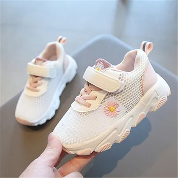 

Kids Sneakers Shoes For Girls Breathable Soft Toddler Girls Casual Shoes Flower Mesh Girls Shoes Summer Size 21-30