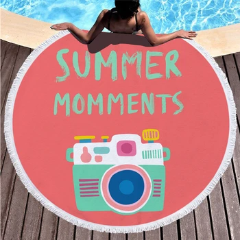 

Sweet Fruits Pattern Microfiber Beach Towel Soft Cozy Summer Swimming Bath Towel Outdoor Travel Camping Picnic Blanket