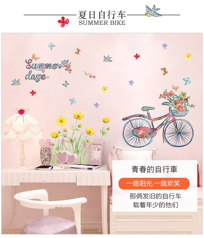 Warm Hipster Xpress Decorative Stickers College Student Dormitory Girl'S Bedroom Background Wall Stickers Environmentally Friend