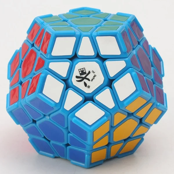 blue with ridges Dayan 3x3 волшебный кубик-Додекаэдр развивающие игры головоломки на время обучения игрушек и образования cubo magico personalizado кубик для игры игрушки - Цвет: blue with ridges