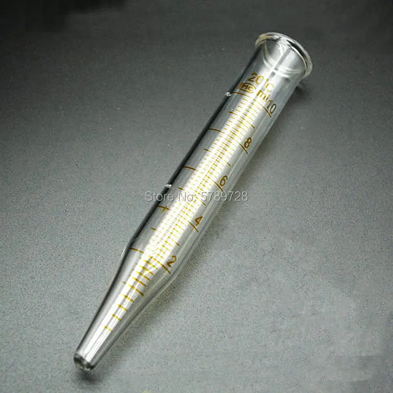 10ml Glass sharp bottom centrifugal tube without cover Laboratory test tubes with graduated lines 5pcs/lot