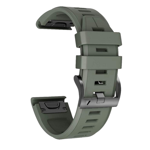 Genuine Leather+Silicone Bracelet Wrist For Garmin Quatix 5/3/instinct/D2 Charlie Smart Watch Band Strap Quick Fit Correa