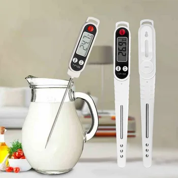 

BBQ Yogurt Milk Food Mini Fry Cooking Meat Digital Instant Read Thermometer Long Probe Kitchen Tool