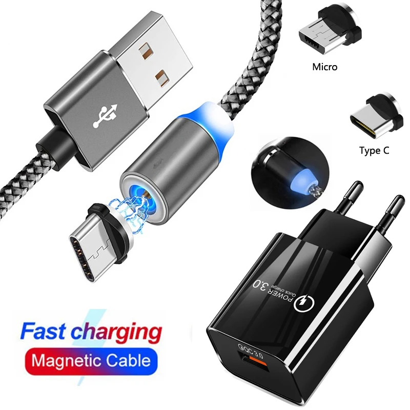 

Magnetic USB Cable Fast Charger charging Micro USB Type C For Honor 9 10 lite V9 V10 V20 10i 20i 7X 7C 7A 8A 8C 8X MAX 9X