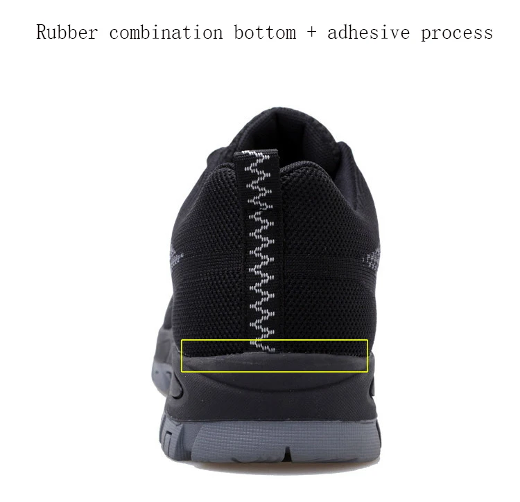 Steel Head Women's Shoes Men's Non-slip Wear-resistant Safety Shoes Breathable Strong Anti-smashing Stab-resistant Work Shoes