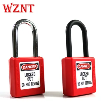

Free shipping 410 Master lock standard Thermoplastic red safety padlock with 38mm tall shackle