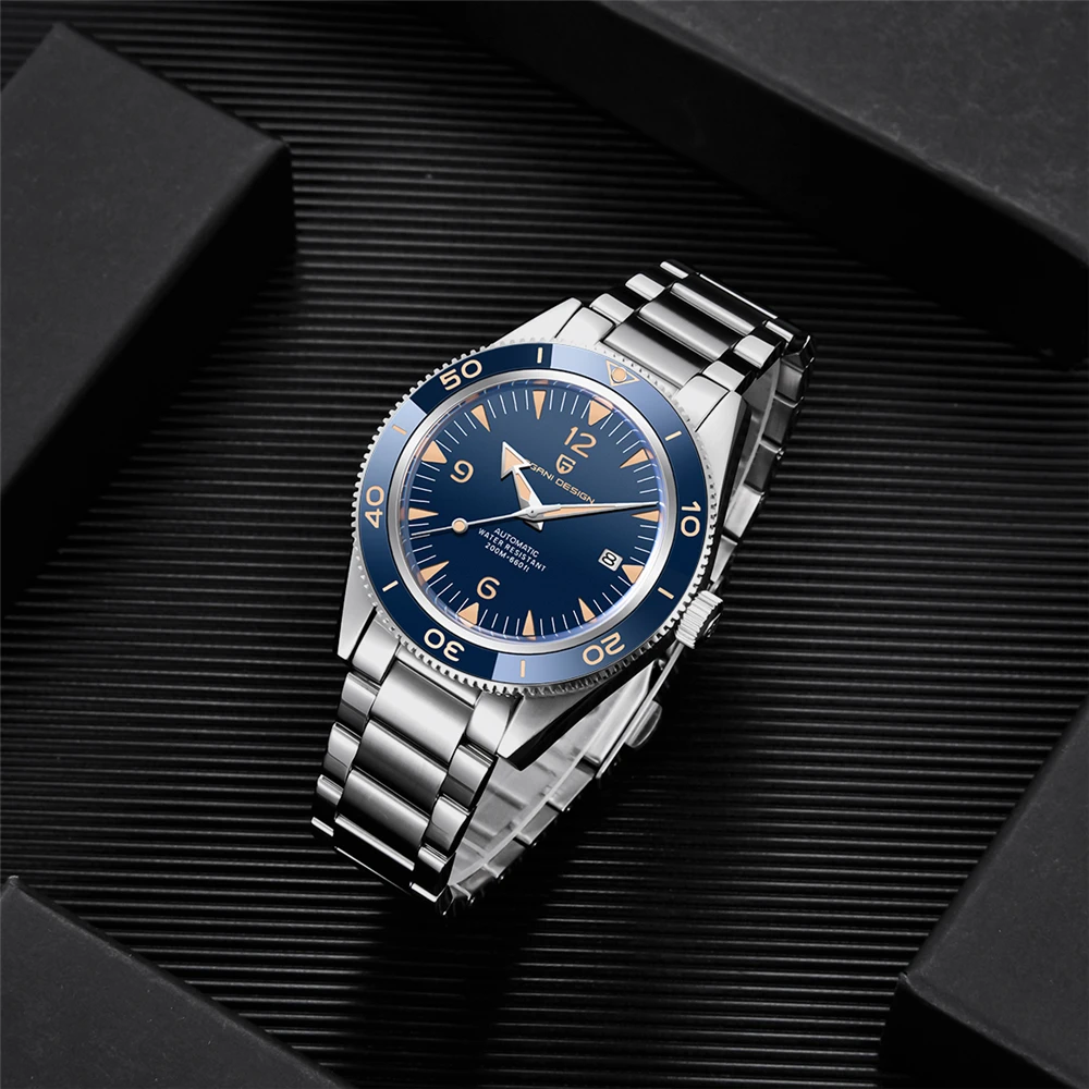 New PAGANI Design 41mm Men's Automatic Mechanical Watch Classic Retro 200m Waterproof Business Sports Watches Reloj Hombre