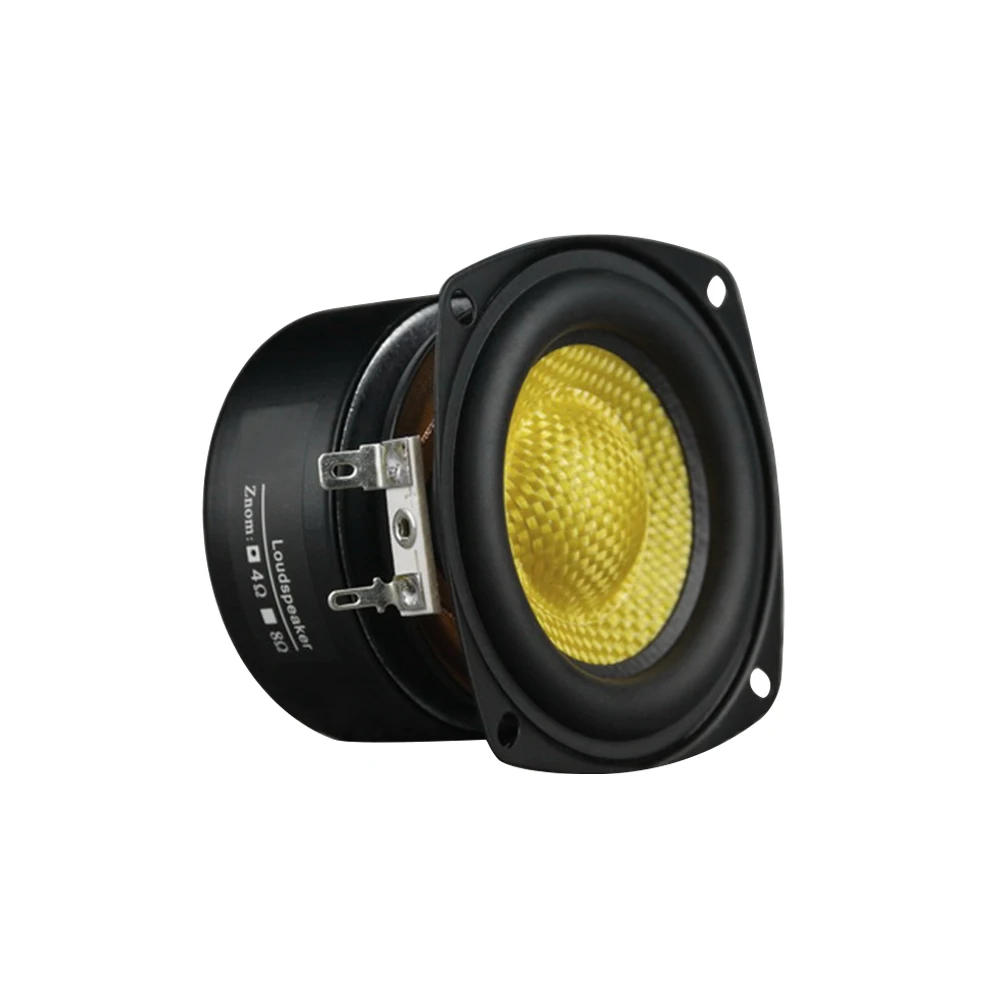 Computer Speakers Audio Speakers 1Pcs 3 Inch Woofer Speaker Fiberglass High-stroke Power HiFi Home Theater Bass 4 8 Ohm 50W Loudspeaker