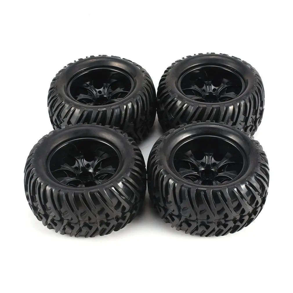 

2019 4Pcs 125mm 7 Contour Y Word Fetal Flower Off-road Wheel Rim and Tires for 1/10 Monster Truck Racing RC Car Accessories