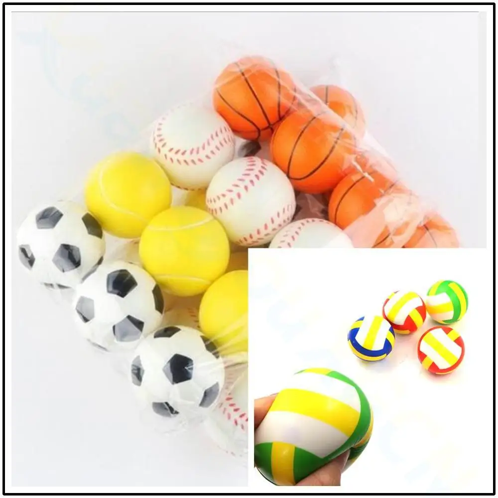 Soft Toy Basketball Volleyball Kids Sports Stress Relief Decor Foam toys Ball 6pcs