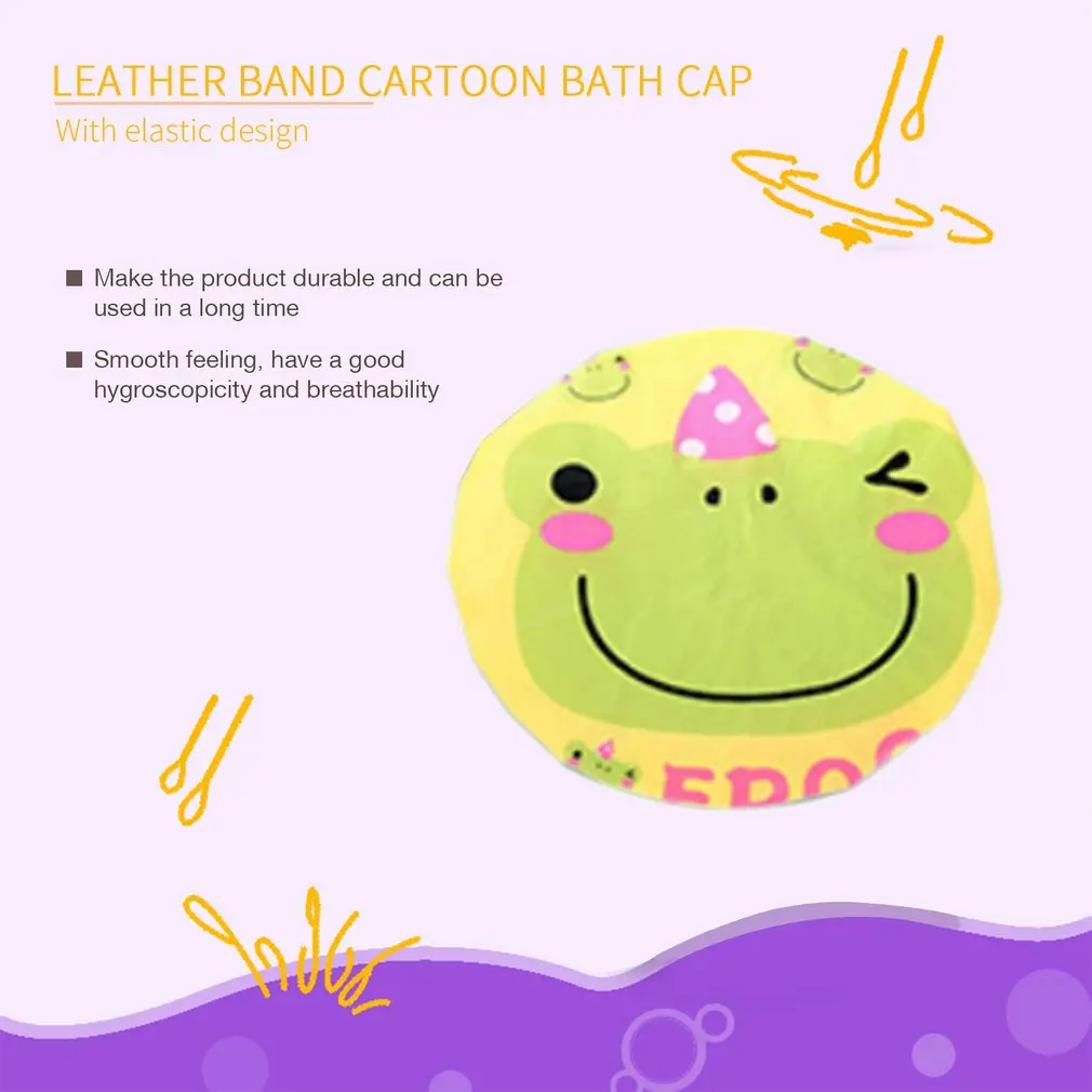 12 шт./компл. женский мультяшный колпачок для душа водонепроницаемый ПВХ эластичный дизайн взрослых шапочка для купания леди шапочка для душа s