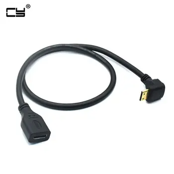 

Standard Edition 90 degree Up Angled Type C Mini HDMI Male Convertor Adapter to Type C Mini HDMI v1.4 Socket Female Cable 50cm